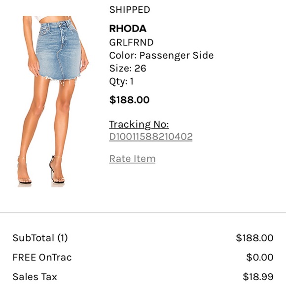 GRLFRND Rhoda skirt NWT - from REVOLVE - Picture 5 of 5